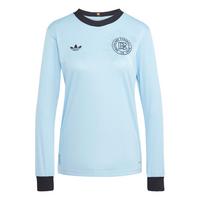 adidas DFB Anniversary Long Sleeve Trikot Langarmshirt Damen - Clear Blue / Black