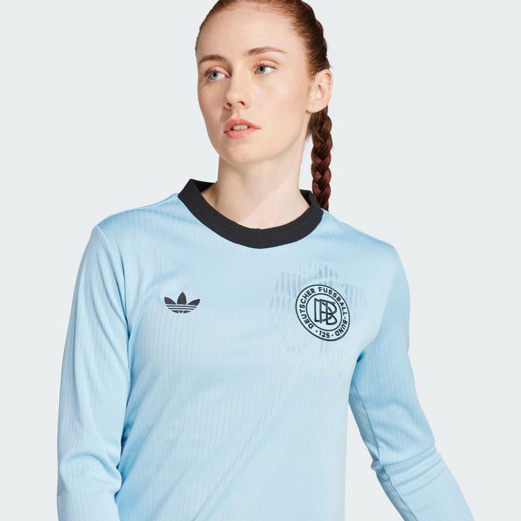 adidas adidas DFB Anniversary Long Sleeve Trikot Langarmshirt Damen - Clear Blue / Black - 1 | SportScheck