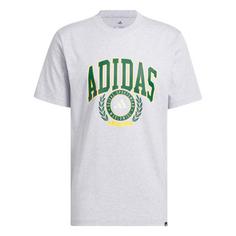 adidas Varsity Crest Grafik T-Shirt T-Shirt Herren Light Grey Heather