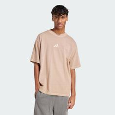 Rückansicht von adidas ALL SZN Washed T-Shirt T-Shirt Herren Warm Sandstone