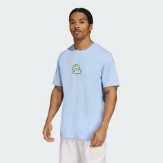 Rückansicht von adidas Pickleball Graphic T-Shirt T-Shirt Herren Glow Blue