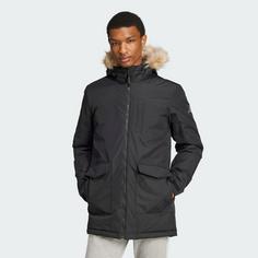 Rückansicht von adidas Paveric Fur Parka Funktionsjacke Herren Black