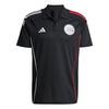adidas Ajax Tiro 25 Competition Poloshirt Funktionsshirt Herren - Black / White / Bold Red