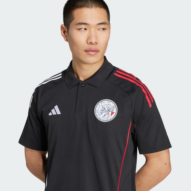 adidas adidas Ajax Tiro 25 Competition Poloshirt Funktionsshirt Herren - Black / White / Bold Red - 1 | SportScheck