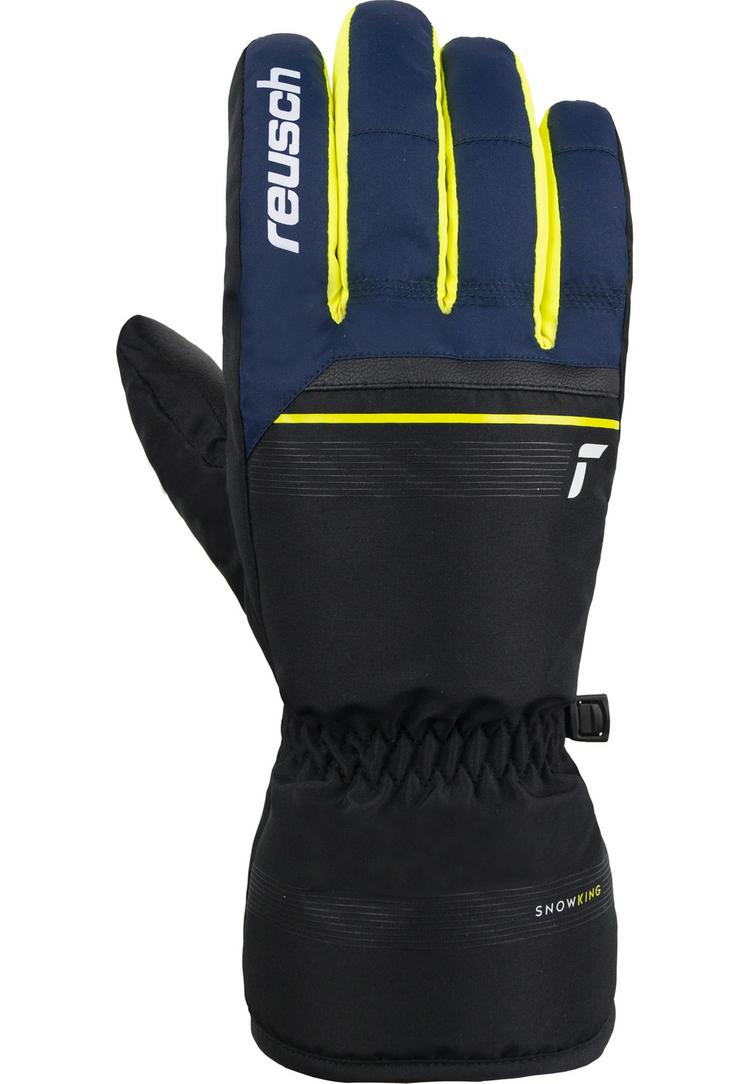 Reusch Reusch Snow King Handschuh - 7800 blck/dress blu/saf yellow - 5 | SportScheck
