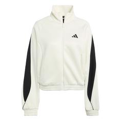 adidas Stadium Trainingsjacke Trainingsanzug Damen Off White / Black