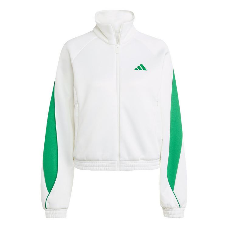 adidas adidas Stadium Trainingsjacke Trainingsanzug Damen - White / Green - 0 | SportScheck