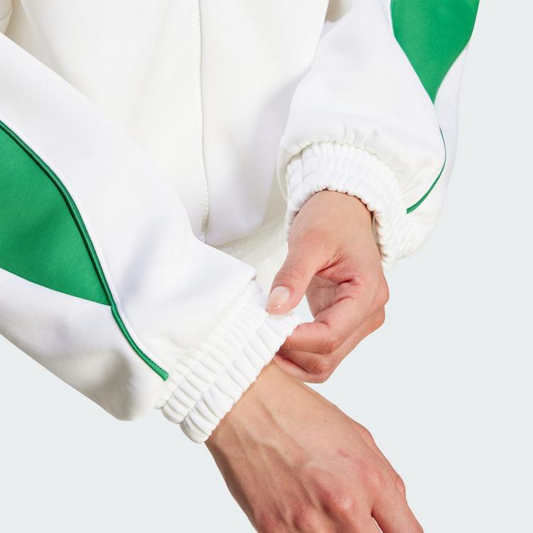 adidas adidas Stadium Trainingsjacke Trainingsanzug Damen - White / Green - 0 | SportScheck