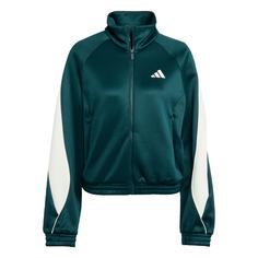 adidas Stadium Trainingsjacke Trainingsanzug Damen Aurora Ivy / Off White