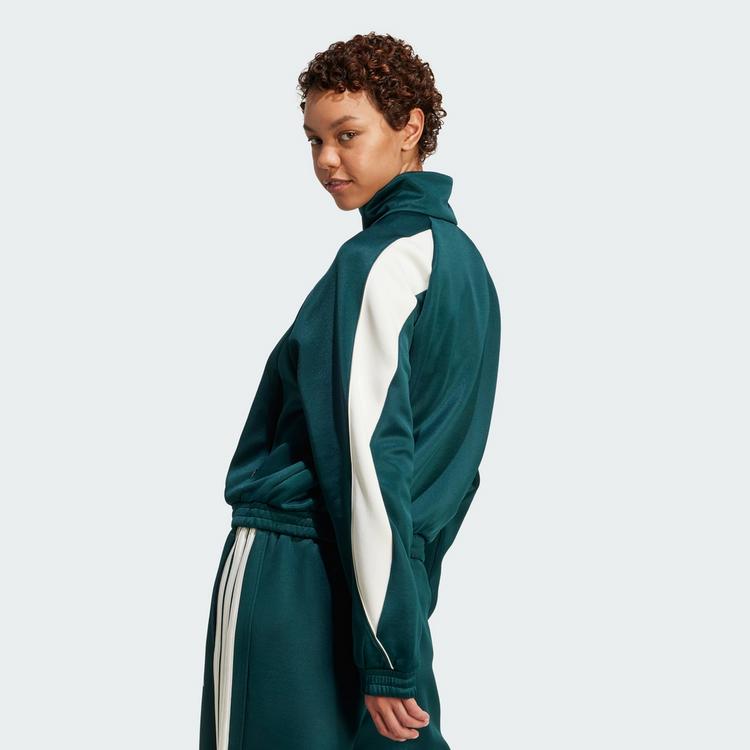 adidas adidas Stadium Trainingsjacke Trainingsanzug Damen - Aurora Ivy / Off White - 1 | SportScheck