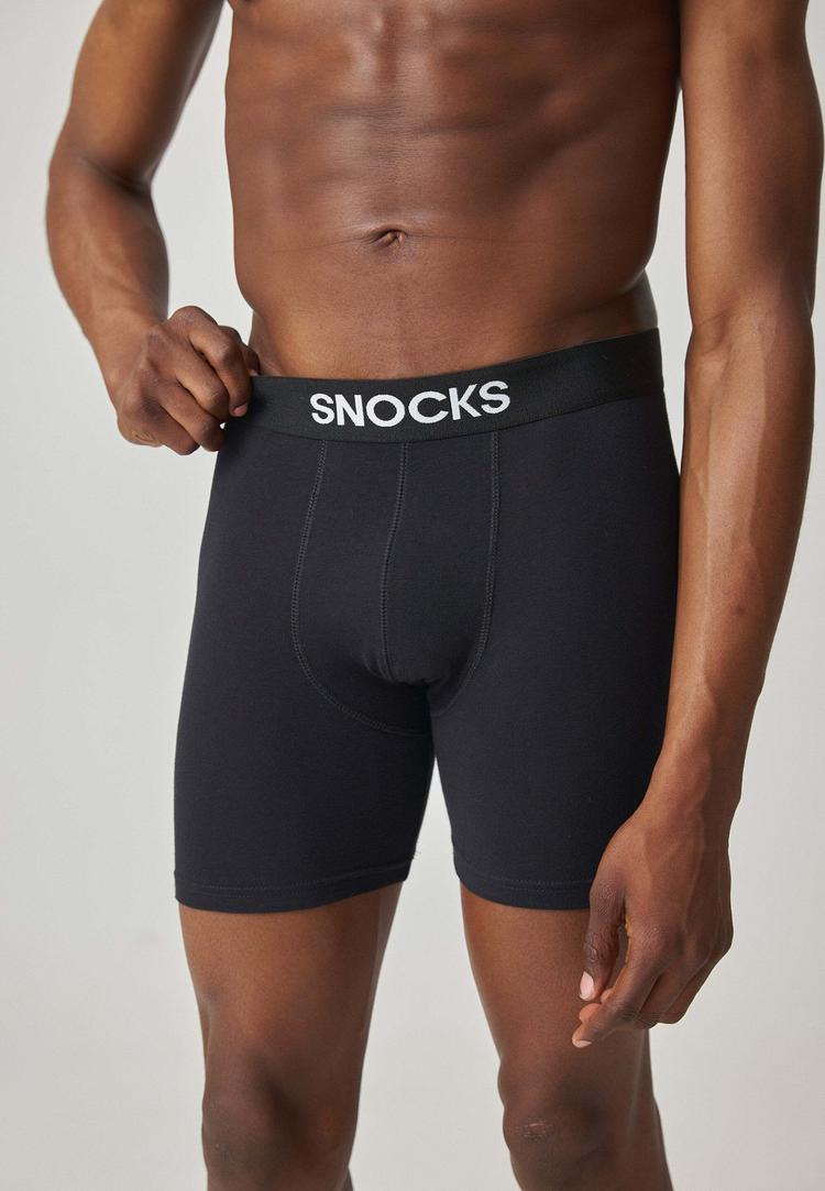 Snocks Snocks Lange Boxershorts aus Modal Unterhose Herren - Schwarz - 1 | SportScheck