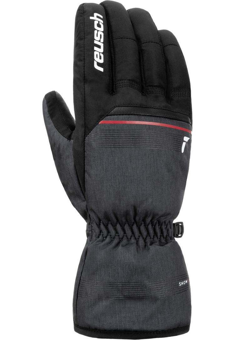 Reusch Reusch Snow King Handschuh - 7680 blck/blck melang/fire red - 5 | SportScheck