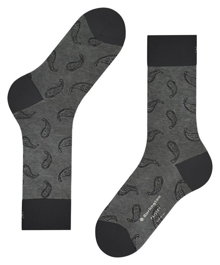 Burlington Burlington Paisley SO Socken Herren - black (3000) - 2 | SportScheck