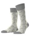 Burlington Paisley SO Socken Herren - light grey (3400)