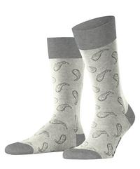 Burlington Paisley SO Socken Herren - light grey (3400)
