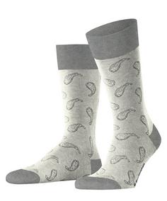 Burlington Paisley SO Freizeitsocken Herren light grey (3400)