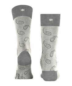 Rückansicht von Burlington Paisley SO Freizeitsocken Herren light grey (3400)