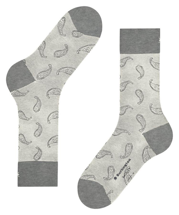 Burlington Burlington Paisley SO Socken Herren - light grey (3400) - 2 | SportScheck