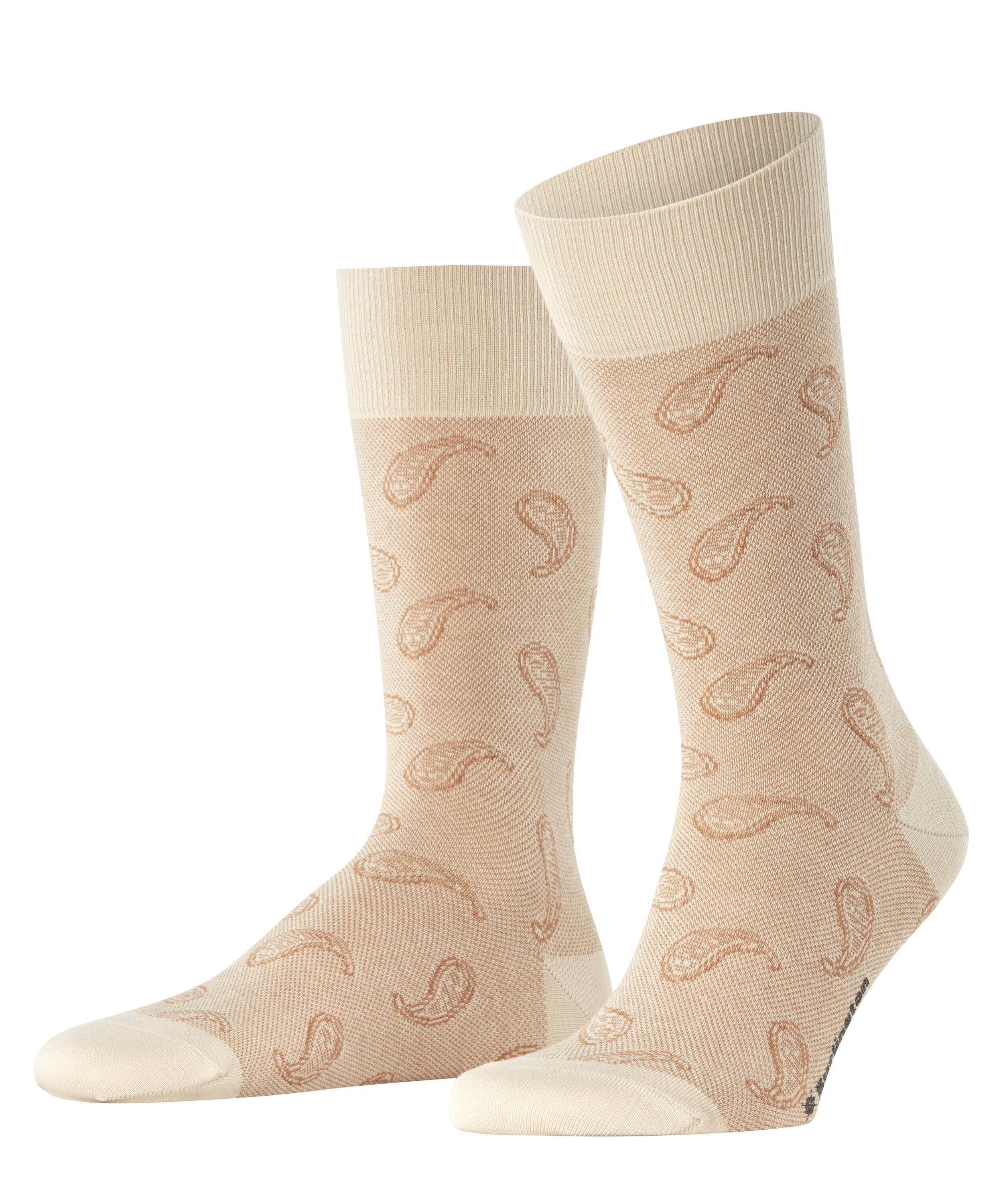 Burlington Paisley SO Socken Herren - zement (4077)