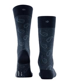 Rückansicht von Burlington Paisley SO Freizeitsocken Herren marine (6120)