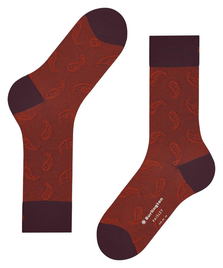 Burlington Burlington Paisley SO Socken Herren - barolo (8526) - 3 | SportScheck