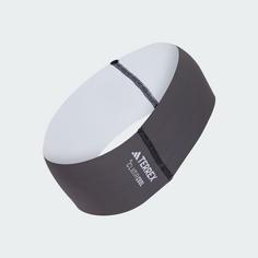 Rückansicht von adidas TERREX Climacool Stirnband Stirnband Grey Six / White