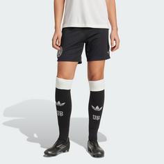 Rückansicht von adidas DFB Anniversary Shorts Fußballshorts Damen Black / Cloud White