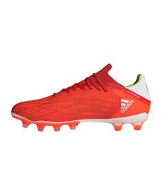 Rückansicht von adidas X SPEEDFLOW.2 MG Fußballschuhe rotschwarz