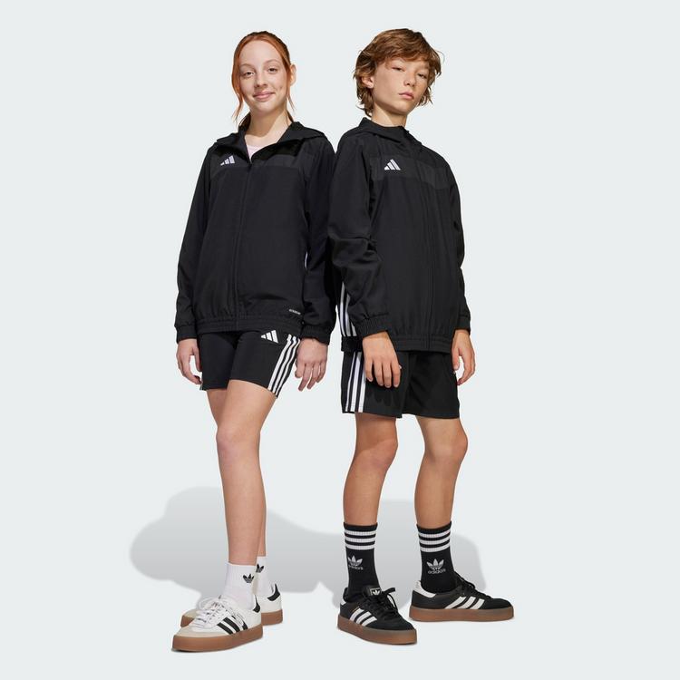 adidas adidas Tiro 25 Essentials Woven Kids Shorts Funktionsshorts Kinder - Black / White - 0 | SportScheck