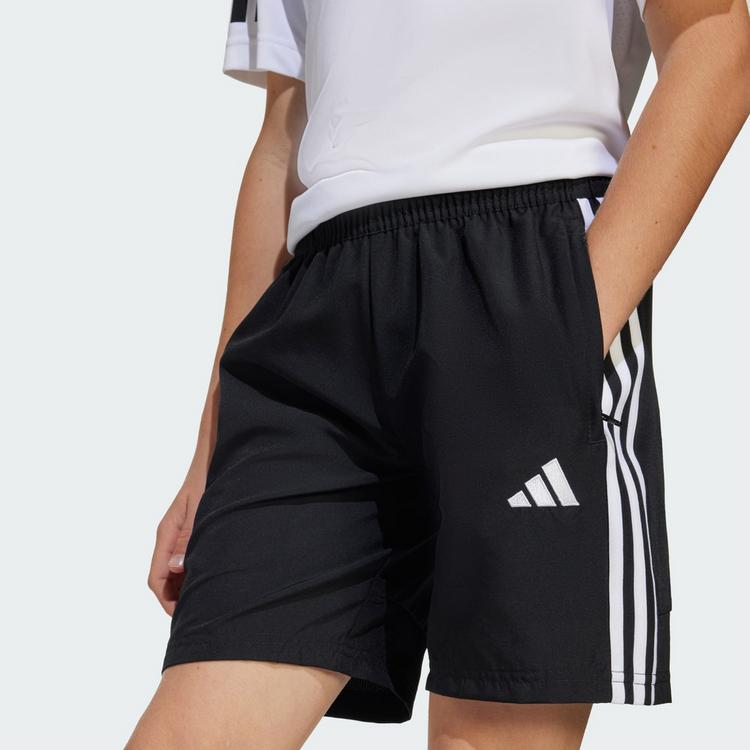 adidas adidas Tiro 25 Essentials Woven Kids Shorts Funktionsshorts Kinder - Black / White - 0 | SportScheck