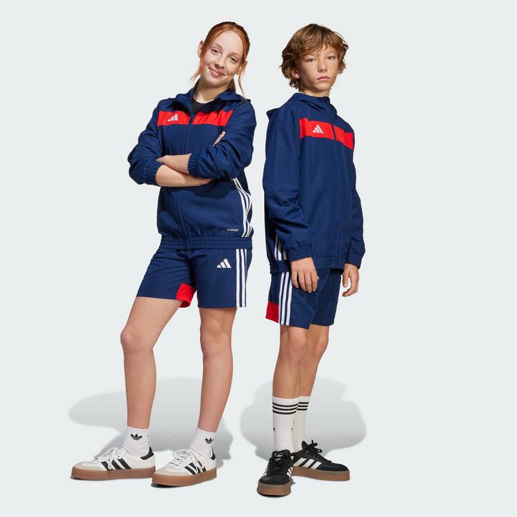 adidas adidas Tiro 25 Essentials Woven Kids Shorts Funktionsshorts Kinder - Team Navy / Red - 0 | SportScheck