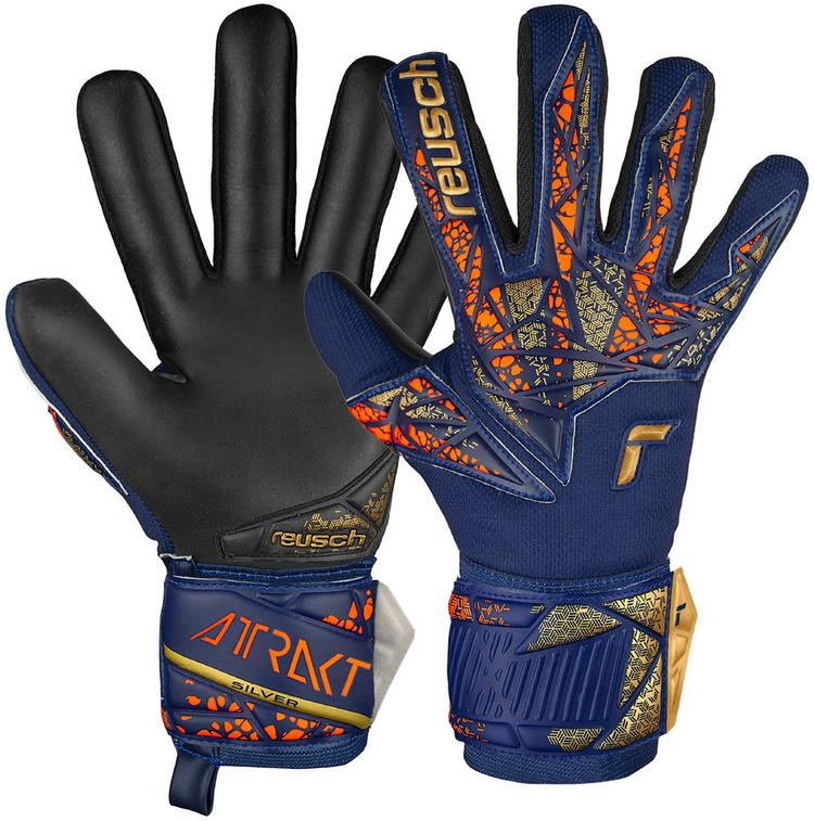 Reusch Reusch Attrakt Silver NC Torwarthandschuhe - 4411 premium blue/gold/black - 0 | SportScheck
