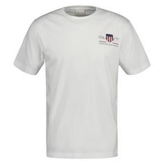 GANT T-Shirt T-Shirt Herren Weiß