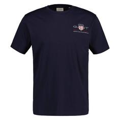 GANT T-Shirt T-Shirt Herren Blau