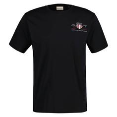 GANT T-Shirt T-Shirt Herren Schwarz