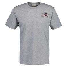 GANT T-Shirt T-Shirt Herren Grau