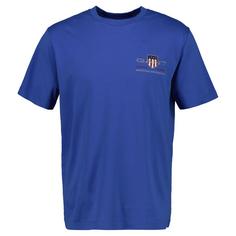 GANT T-Shirt T-Shirt Herren Blau (Rich Blue)