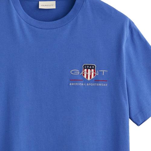 Rückansicht von GANT T-Shirt T-Shirt Herren Blau (Rich Blue)