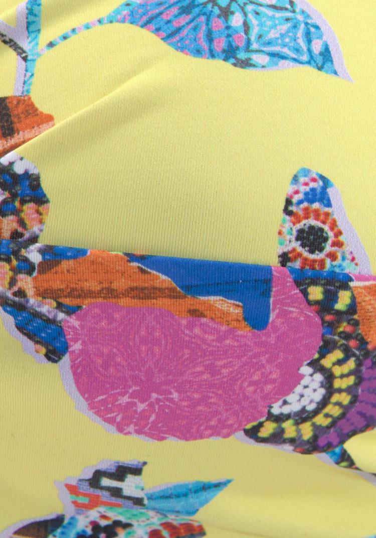 sunseeker sunseeker B&uuml;gel-Bandeau-Bikini-Top Bikini Oberteil Damen - gelb-bunt - 1 | SportScheck