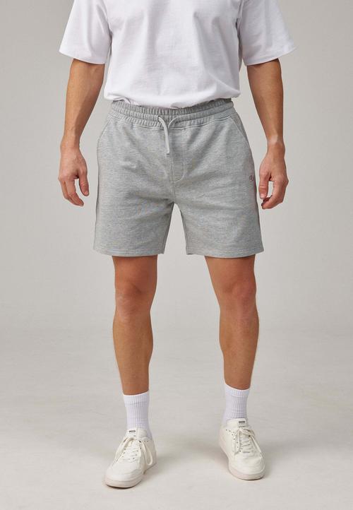 Rückansicht von Snocks Sweatshorts Herren Trainingshose Herren Hellgrau