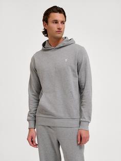 Rückansicht von hummel hmlPULSE SWEAT HOODIE Hoodie Herren GREY MELANGE