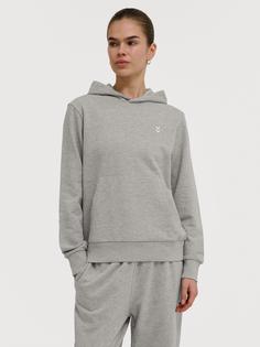 Rückansicht von hummel hmlPULSE W SWEAT HOODIE Hoodie Damen GREY MELANGE
