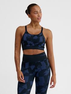 Rückansicht von hummel Funktionstop Damen BLUE INDIGO MELANGE