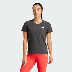 Rückansicht von adidas Adizero Running T-Shirt Laufshirt Damen Black