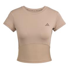 adidas Hyperglam Rib Baby T-Shirt Funktionsshirt Damen Chalky Brown / Earth Strata