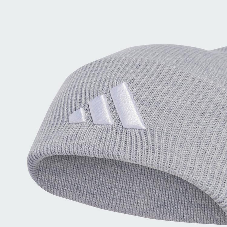 adidas adidas New Logo Beanie Cuff Beanie - Light Grey Heather / White - 0 | SportScheck