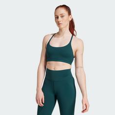 Rückansicht von adidas adidas All Me Light Support Sport-BH Sport-BH Damen Aurora Ivy