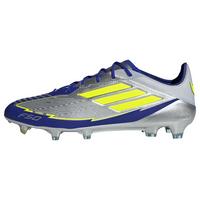 adidas F50 Elite Messi FG Fu&szlig;ballschuh Fu&szlig;ballschuhe - Silver Metallic / Solar Yellow / Lucid Blue