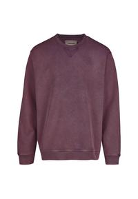 Cleptomanicx Ligull Washed Sweatshirt Herren - Plum Perfect