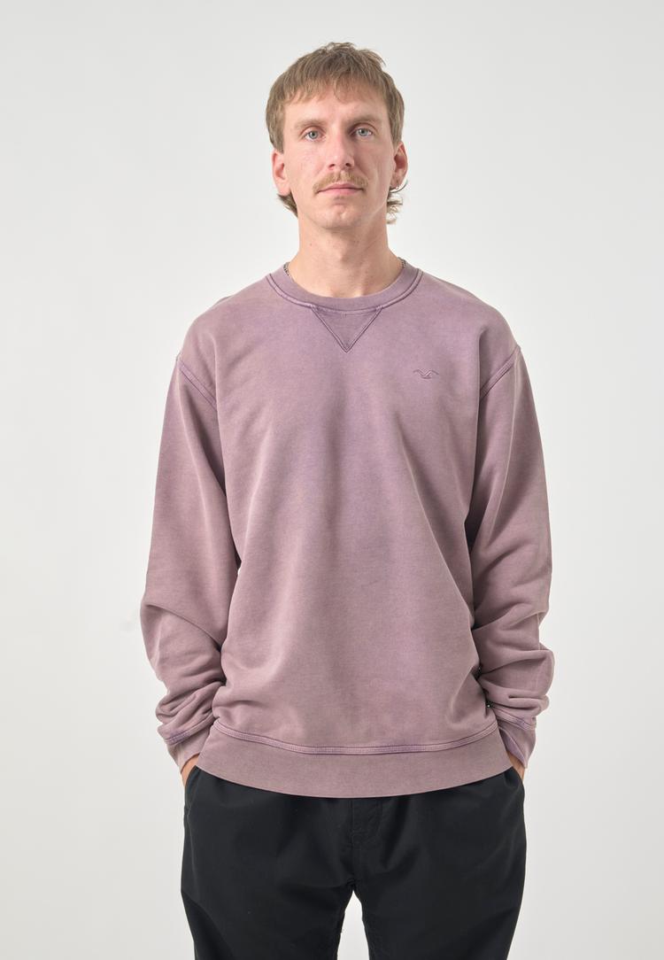 Cleptomanicx Cleptomanicx Ligull Washed Sweatshirt Herren - Plum Perfect - 0 | SportScheck